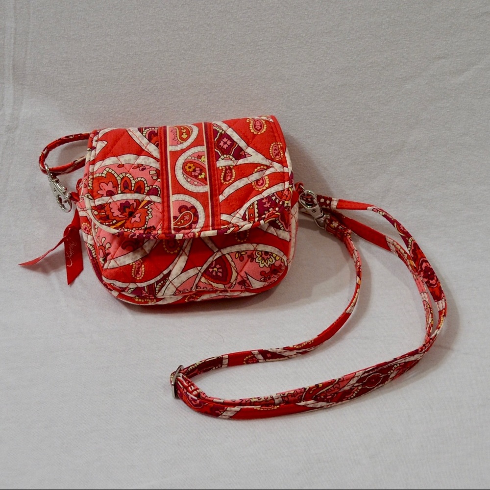 Vera Bradley Small Crossbody, Rosy Posies